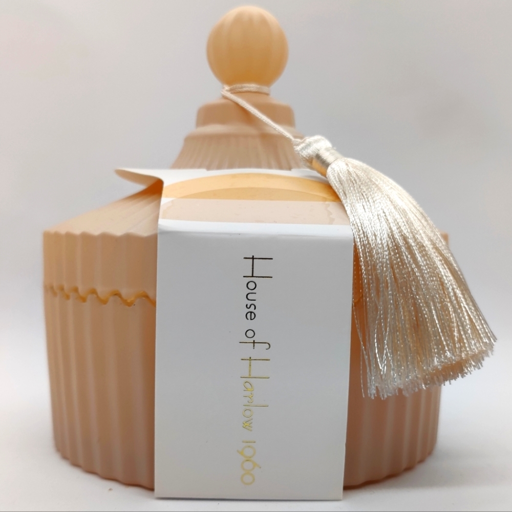 House Of Harlow 1960 Citrus Cucumber Hobnail Jar 14 Oz Soy Blend Candle